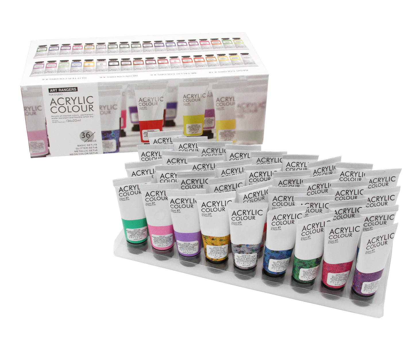 Malset Acrylfarben 36