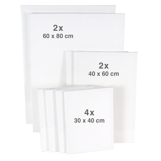 Keilrahmen Set 8er Mix