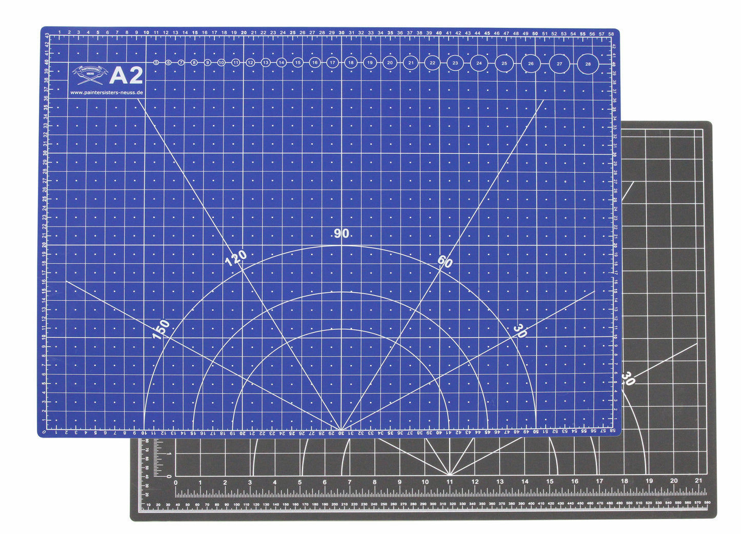 Schneidematte A2 blau schwarz