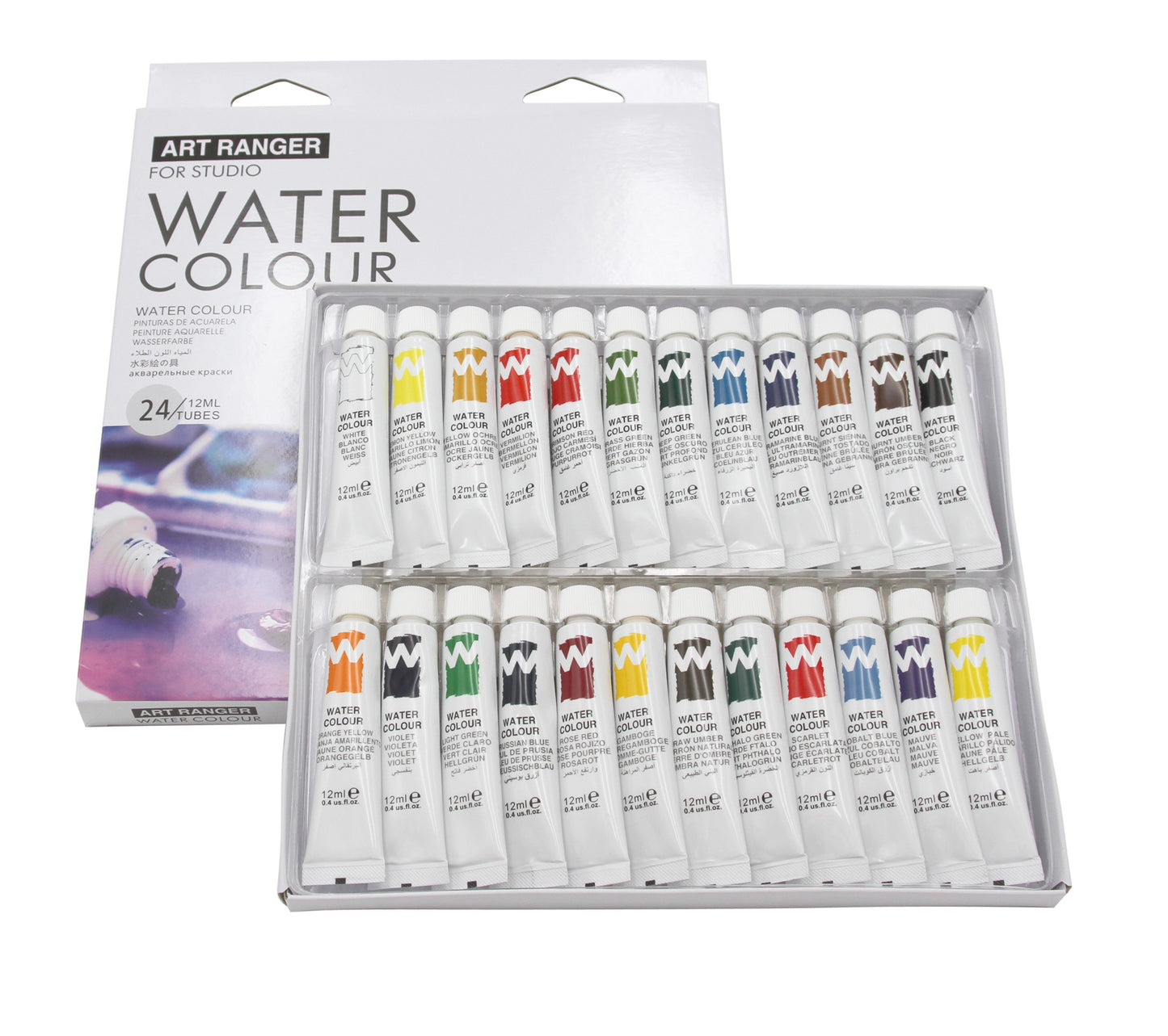 Aquarellfarben Set Artranger 24x12 ml