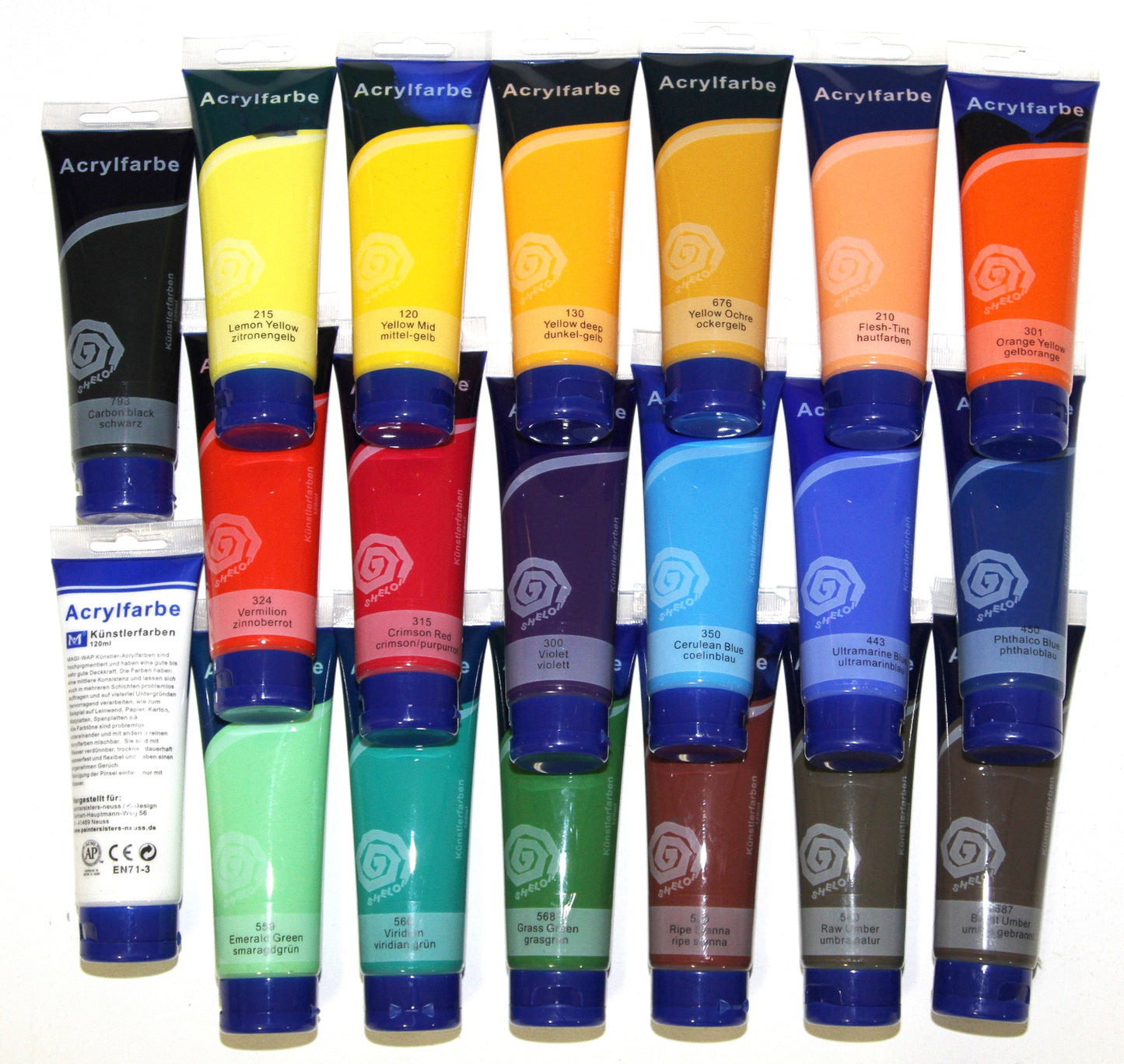 20x120ml Set MAGI®-Colours Acrylfarben