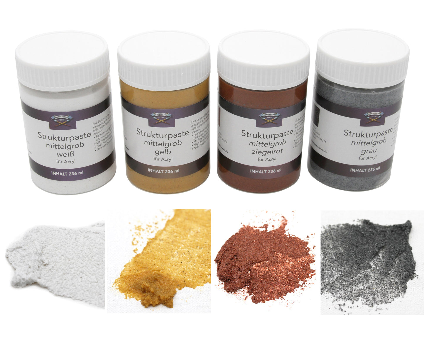 Strukturpaste farbig Set