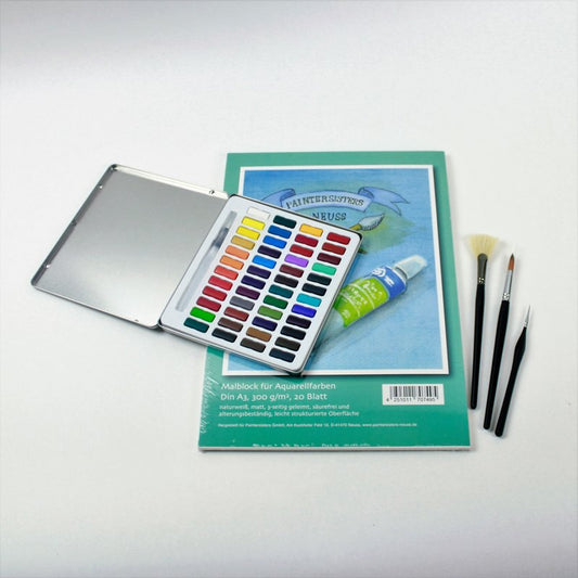 Aquarell Malset #1 mit Malblock