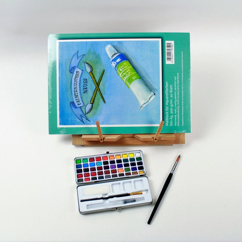 Aquarell Malset mit Bildhalter