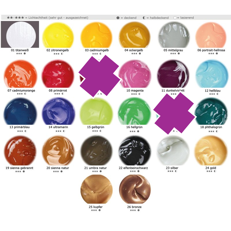Magi Artist Komplettset 24x500ml